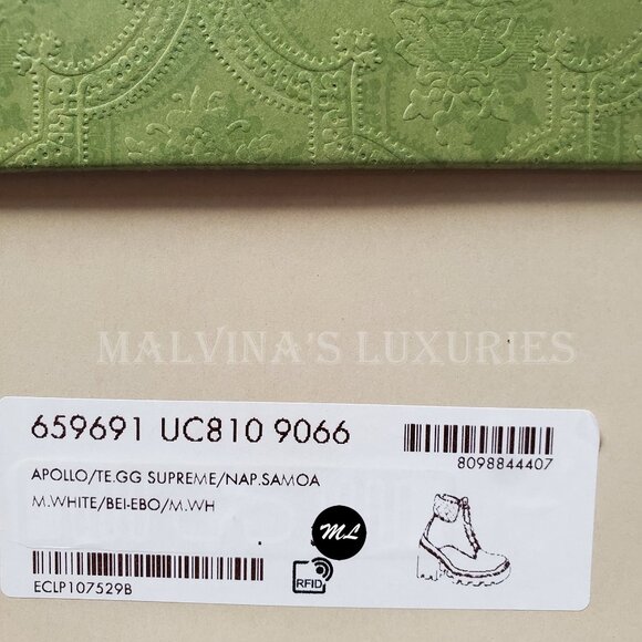 GUCCI BOOTS GG LOGO PLATFORM BLOCK HEEL ANKLE BOOTIES QUILTED - Picture 15 of 16